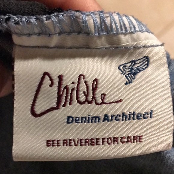 CHIQLE DENIM ARCHITECT LONG SLEEVE TEE SHIRT - Picture 15 of 16